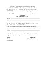 mau so 58 ds thong bao tra lai don khang cao