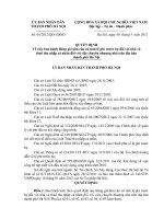 Quyết định số 5 2012 QĐ-UBND - Ban hành bảng giá làm căn cứ tính lệ phí trước bạ đối với nhà và thuế thu nhập cá nhân