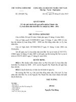 Quyết định số 230 QĐ-TTG - Về việc phê chuẩn kết quả miễn nhiệm Thành viên Ủy ban nhân dân tỉnh Bến Tre nhiệm kỳ 2004 - 2011