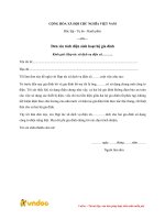 don xin tach dien sinh hoat ho gia dinh