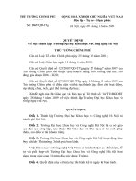 Quyết định số 2067 QĐ-TTG - Về việc thành lập Trường Đại học Khoa học và Công nghệ Hà Nội