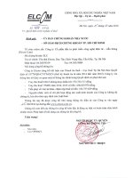 ELC Cong bo ket qua thanh tra thue