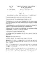 Thông tư ban hành quy chuẩn kỹ thuật đối với thuốc lá điếu số 23 2015 TT-BYT - Quy chuẩn kỹ thuật quốc gia đối với thuốc lá điếu thuoc la dieu