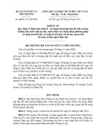 Thông tư số 18 2011 TT-BTNMT quy định về Định mức kinh tế - kỹ thuật thành lập bản đồ môi trường