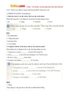 giai bai tap sbt tieng anh lop 5 chuong trinh moi unit 1 ws your school