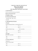 mau bien ban ban giao cong trinh hoan thanh dua vao su dung