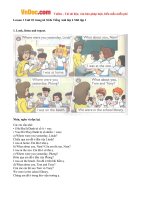 giai bai tap sgk tieng anh lop 4 chuong trinh moi unit 10 w were you yesterday