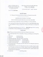QUYET DINH VE VIEC THONG QUA CHI TIET PHUONG AN VA HO SO PHAT HANH CP CHO CD HIEN HUU 2014 signed