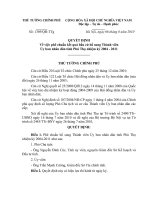 Quyết định số 1369 QĐ-TTG - Về việc phê chuẩn kết quả bầu cử bổ sung Thành viên Ủy ban nhân dân tỉnh Phú Thọ nhiệm kỳ 2004 - 2011