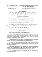 Quyết định số 126 2009 QĐ-TTG - Ban hành cơ chế hỗ trợ vốn ngân sách trung ương đối với đầu tư phát triển hệ thống kết cấu hạ tầng khu kinh tế ven biển