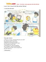 giai bai tap sgk tieng anh lop 4 chuong trinh moi unit 14 what does he look like