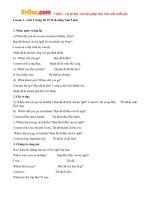 giai bai tap sgk tieng anh lop 5 chuong trinh moi unit 3 w did you go on holiday