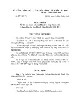 Quyết định số 1717 QĐ-TTG - Về việc phê chuẩn kết quả bầu cử bổ sung Thành viên Ủy ban nhân dân tỉnh Thanh Hóa nhiệm kỳ 2004 - 2011