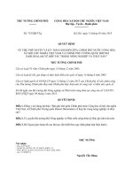 Quyết định 735 2013 QĐ-TTg - Bản ghi nhớ về hợp tác trong nông nghiệp và thủy sản giữa Việt Nam - Brunei Darussalam