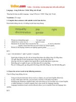 giai bai tap sgk tieng anh lop 10 chuong trinh moi review 3 unit 6 7 8