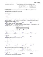 [toanmath.com] Đề kiểm tra tập trung Giải tích 12 chương 1 năm 2017 – 2018 trường THPT Bến Cát – Bình Dương