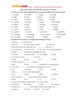 de thi hoc sinh gioi mon tieng anh lop 6 de so 2 1