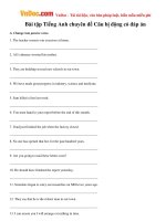 bai tap tieng anh chuyen de cau bi dong co dap an