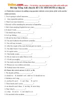 bai tap tieng anh chuyen de cau hoi duoi co dap an