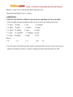 giai bai tap sbt tieng anh lop 6 chuong trinh moi unit 1 my new school