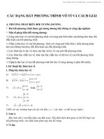 Các dạng Bất phương trình vô tỉ và cách giải - TOANMATH.com cac dang pt vo ti