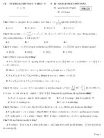[toanmath.com]   Đề kiểm tra định kỳ môn Toán 12 trường THCS – THPT Nguyễn Khuyến – TP. HCM