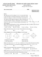 [toanmath.com] Đề khảo sát chất lượng tháng 10 năm 2017 bài thi Toán 12 trường THPT Quế Võ số 2 – Bắc Ninh
