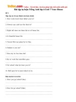 bo bai tap tieng anh lop 6 unit 7 your house