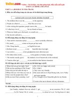 bai tap tieng anh lop 7 unit 9 part a a holiday in nha trang