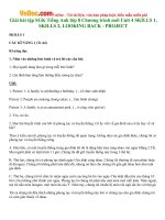 giai bai tap sgk tieng anh lop 8 chuong trinh moi unit 4 skills 1 skills 2 looking back project