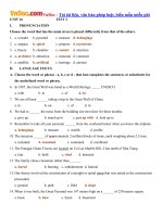 bo bai tap tieng anh lop 11 unit 16 the wonders of the world co dap an