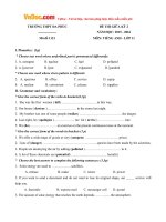 bo de thi giua hoc ky 2 mon tieng anh lop 11 co dap an