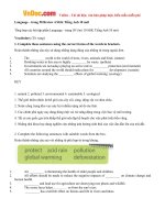 giai bai tap sgk tieng anh lop 10 chuong trinh moi review 4 unit 9 10