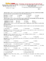 de thi thu thpt quoc gia nam 2017 mon tieng anh truong thpt chu van an yen bai co dap an 13