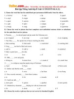 bai tap tieng anh lop 8 unit 13 festivals co dap an 1