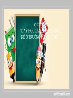 dạy học xác suất thống kê ở trường phổ thông