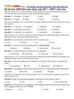 de thi thu thpt quoc gia nam 2017 mon tieng anh truong thp lien son vinh phuc