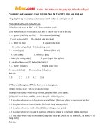 giai bai tap sbt tieng anh lop 6 chuong trinh moi unit 4 my neighbourhood 1