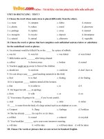 bai tap tieng anh lop 8 unit 10 recycling co dap an so 3