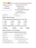 de thi thu vao lop 10 mon tieng anh nam hoc 2016 2017 so gd dt thanh hoa co dap an lan 3