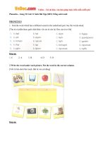 giai bai tap sbt tieng anh lop 6 chuong trinh moi unit 11 our greener world