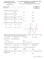 [toanmath.com] Đề thi thử THPT Quốc gia lần 1 năm học 2017 – 2018 môn Toán trường THPT Yên Lạc 2 – Vĩnh Phúc
