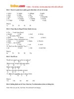 bai tap trac nghiem tieng anh lop 6 unit 10 staying healthy test 2 co dap an