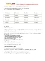 giai bai tap sbt tieng anh lop 7 chuong trinh moi unit 4 music and arts