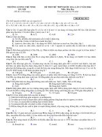 de thi thu thpt quoc gia mon hoa nam 2016 truong thpt luong the vinh ha noi lan 2