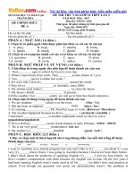 bo de thi thu vao lop 10 mon tieng anh nam hoc 2017 2018 co dap an so 1