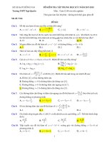 [toanmath.com] Đề kiểm tra tập trung HKI năm học 2017 – 2018 môn Toán 12 trường THPT Ngô Quyền – Đồng Nai