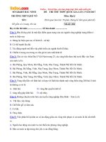 de thi thu thpt quoc gia nam 2017 mon dia ly truong thpt que vo so 1 bac ninh lan 2