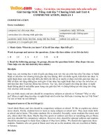 giai bai tap sgk tieng anh lop 7 chuong trinh moi unit 4 communication skills 1