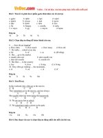 bai tap trac nghiem tieng anh lop 6 unit 12 sports and pastimes test 2 co dap an